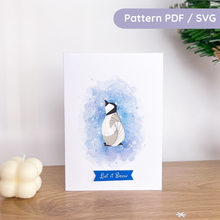 Load image into Gallery viewer, Baby Penguin Iris Folding Pattern
