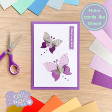 Load image into Gallery viewer, Beautiful Butterflies Aperture Card (Pack of 3) | 3 x Apertures, Coloured Card Blanks &amp; Envelopes

