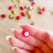 Load image into Gallery viewer, Wooden Bee &amp; Ladybird Self-adhesive Embellishments | Card Making
