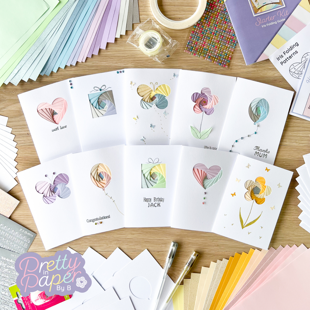 Beginner Iris Folding Card Making Kit | Starter Kit | Craft Kit Gift