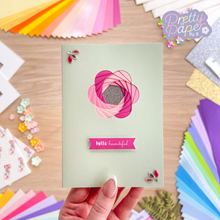 Load image into Gallery viewer, Blossom flower card in pinks
