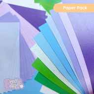 Bluebell Meadow Paper pack - ten different colours, six sheets of each colour