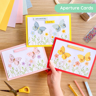 Butterfly meadow card aperture Pack