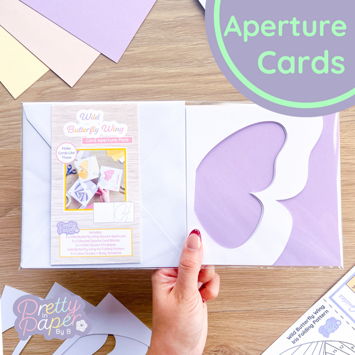 Butterfly Wing Aperture Card pack