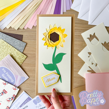 Load image into Gallery viewer, sunflower card
