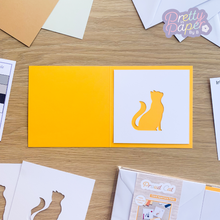 Load image into Gallery viewer, Cat Aperture Cards - Yellow
