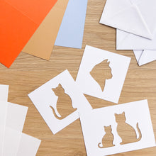 Load image into Gallery viewer, Craft for Cats Card Making Kit | Iris Folding Craft Kit Beginner | Letterbox Craft Gift
