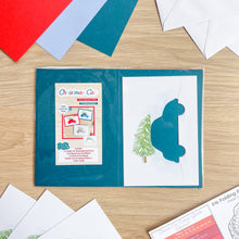 Load image into Gallery viewer, Classic Christmas Car Aperture Card (Pack of 3) | 3 x A5 PRINTED Apertures, Coloured Card Blanks &amp; White Envelopes
