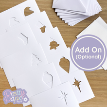 Load image into Gallery viewer, Classic Christmas Collection Iris Folding Card Making Kit | Beginner Xmas Card Craft | Festive Family Craft Activity Kit
