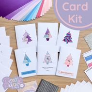 Christmas tree card making kit - frozen forest edition