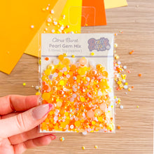 Load image into Gallery viewer, Pearl Gem Mix – Citrus Burst, 2–10mm, 15g – Craft Embellishments
