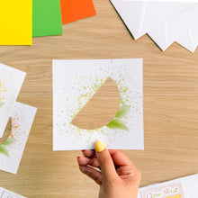 Load image into Gallery viewer, Citrus Fruit Aperture with green splash embellishment

