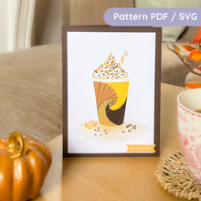 Load image into Gallery viewer, Coffee Flask Iris Fold Pattern
