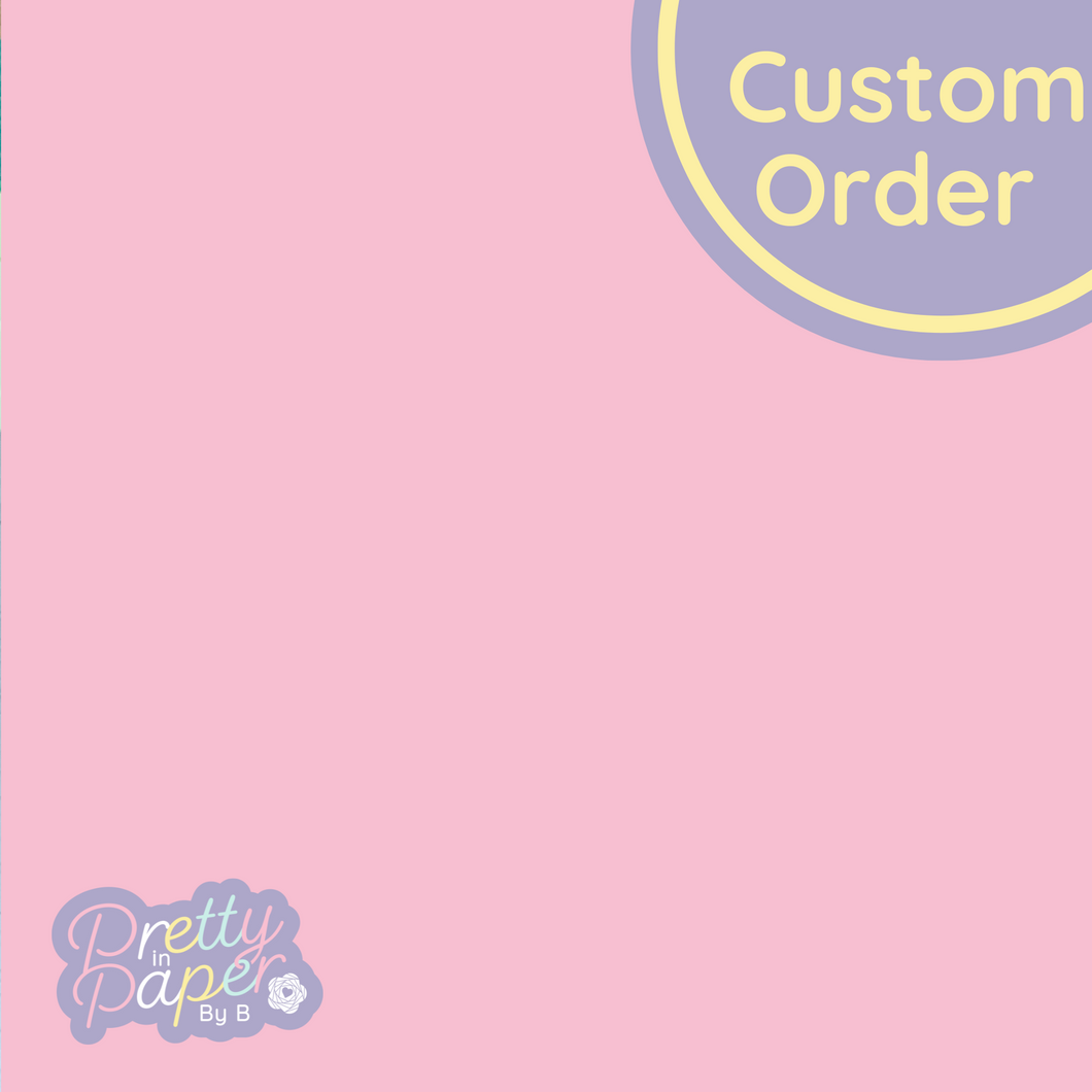Custom Order - Insert Paper