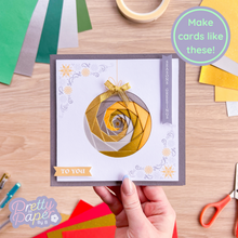 Load image into Gallery viewer, Decorative Bauble Aperture Card (Pack of 3) | 3 x Square White Decorated Round Apertures, Coloured Card Blanks &amp; White Envelopes
