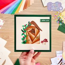 Load image into Gallery viewer, Secret Fairy Door Iris Folding Pattern PDF &amp; SVG | Beginner Printable Template Download | Cut File
