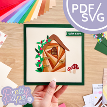 Load image into Gallery viewer, Secret Fairy Door Iris Folding Pattern PDF &amp; SVG | Beginner Printable Template Download | Cut File
