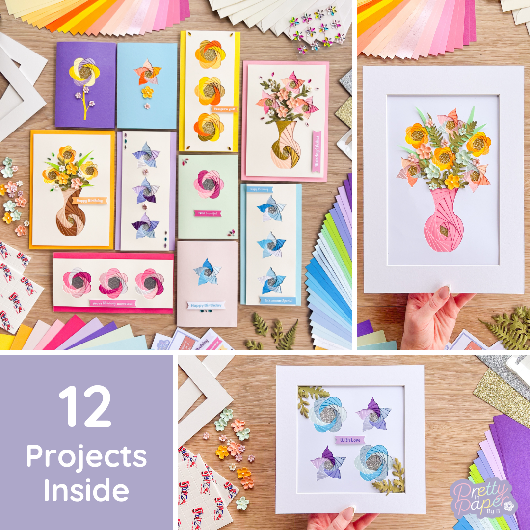 12 projects in the flower bouquet kit