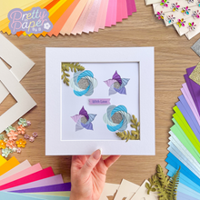 Load image into Gallery viewer, Flower Bouquet Craft Project Kit | Iris Folding Card Making and Wall Art | Craft Kit Gift
