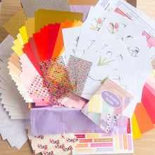 Load image into Gallery viewer, Flowers at Home Bumper Card Making Kit | Roses and Tulips | Iris Folding Beginner to Intermediate

