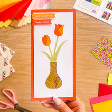Load image into Gallery viewer, Flowers at Home Bumper Card Making Kit | Roses and Tulips | Iris Folding Beginner to Intermediate
