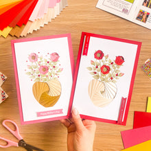 Load image into Gallery viewer, Flowers at Home Bumper Card Making Kit | Roses and Tulips | Iris Folding Beginner to Intermediate
