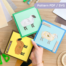 Load image into Gallery viewer, Fluffy Sheep Iris Folding Pattern
