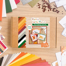 Load image into Gallery viewer, Friends of the Forest Card Making Kit | Iris Folding Craft Kit Beginner | Letterbox Craft Gift | Fox, Badger, Squirrel
