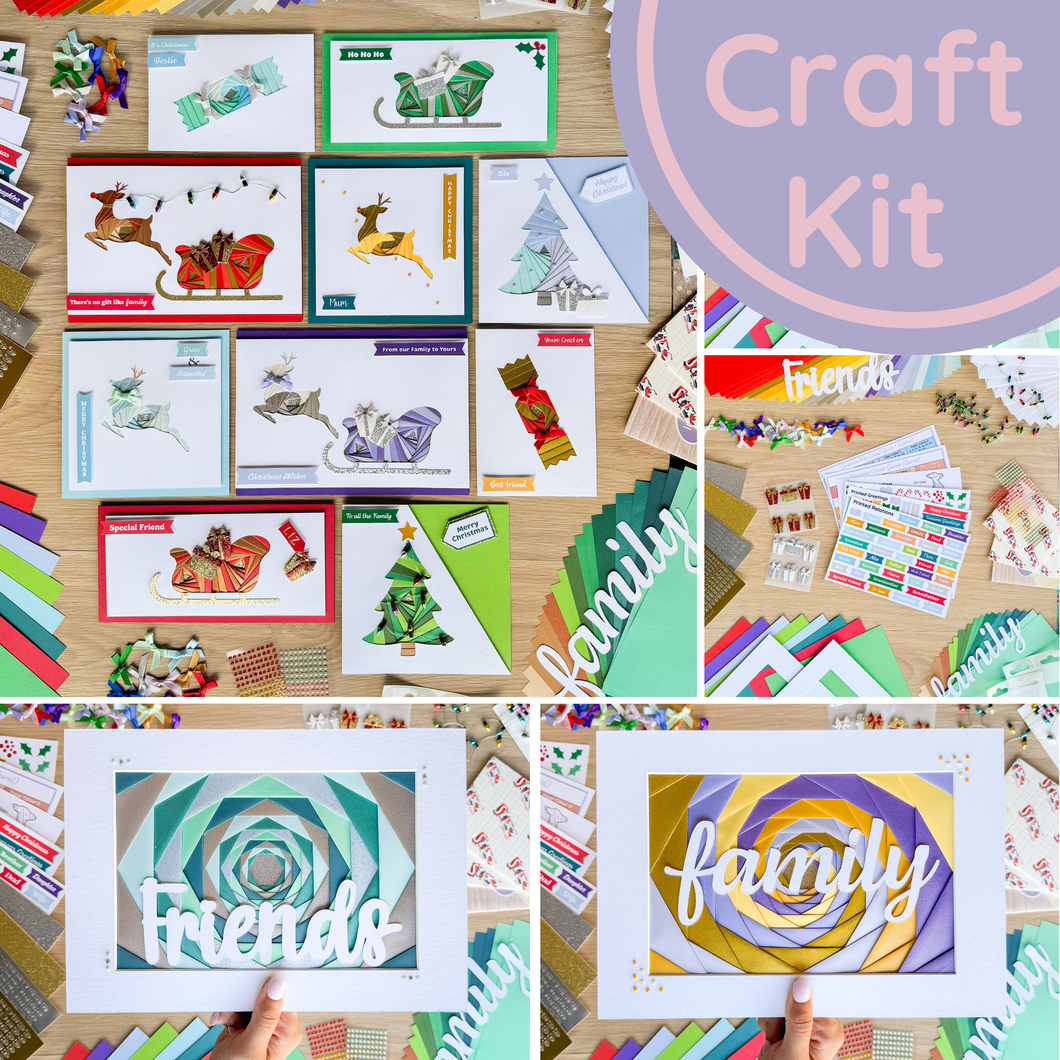 Friends and Family Christmas Card Making Kit