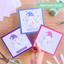 Load image into Gallery viewer, Frosty Snowman Card Aperture Pack
