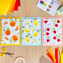 Load image into Gallery viewer, Three iris folding fruit market wall art pictures

