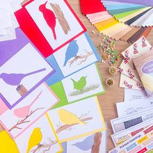 Load image into Gallery viewer, Garden Birds Card Kit - Apertures, papers and embellishments

