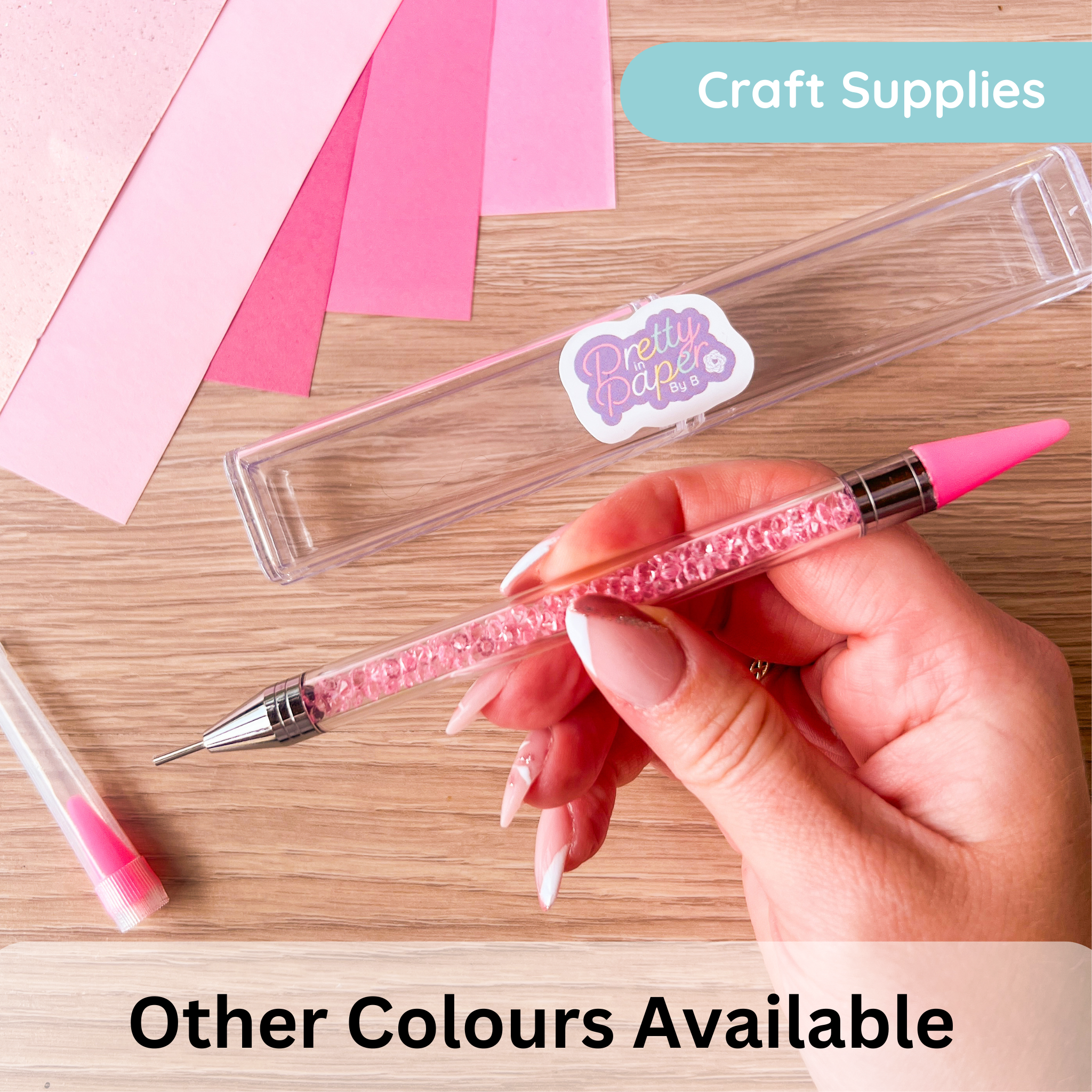 Pretty Picker Dual Tip Gem Picker Wax Tool | Rhinestone Pick-Up Tools | Blue Pink Pu ...