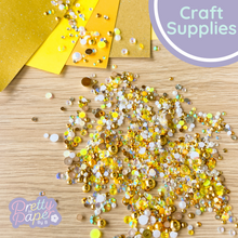 Load image into Gallery viewer, Gold Pearl gem embellishments
