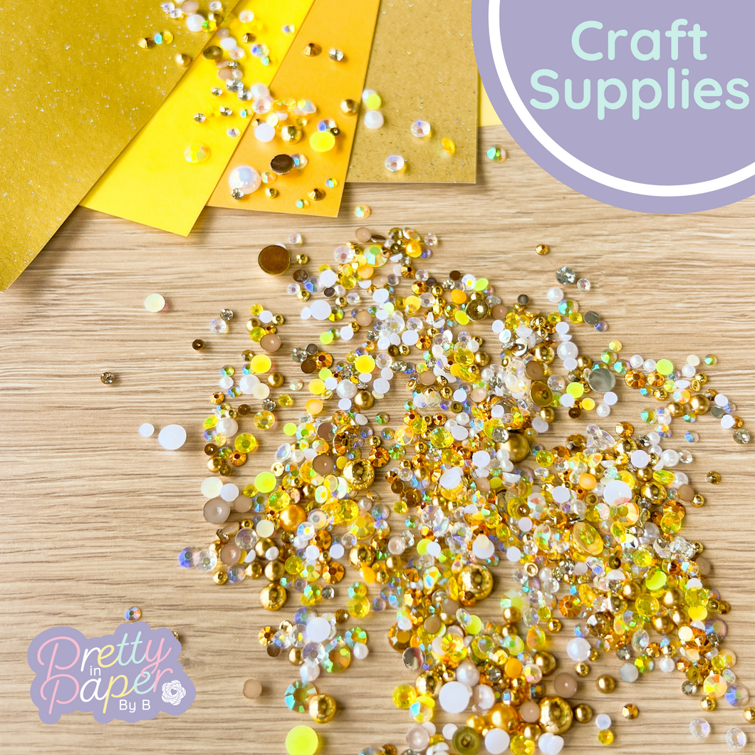 Gold Pearl gem embellishments