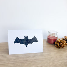 Load image into Gallery viewer, Card Making Kit Halloween| Mini Iris Folding Card Kit | Beginner Bat and Pumpkin
