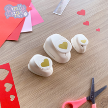 Load image into Gallery viewer, Three Heart Paper Punches by Vaessen Creative
