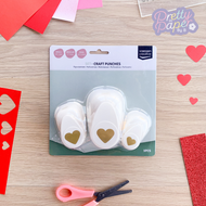 Heart Paper Punches set of 3 - Vaessen Creative