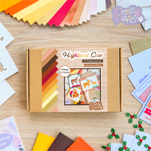 Load image into Gallery viewer, Highland Cow card making kit
