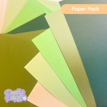 Load image into Gallery viewer, Hillside Ferns Green paper pack

