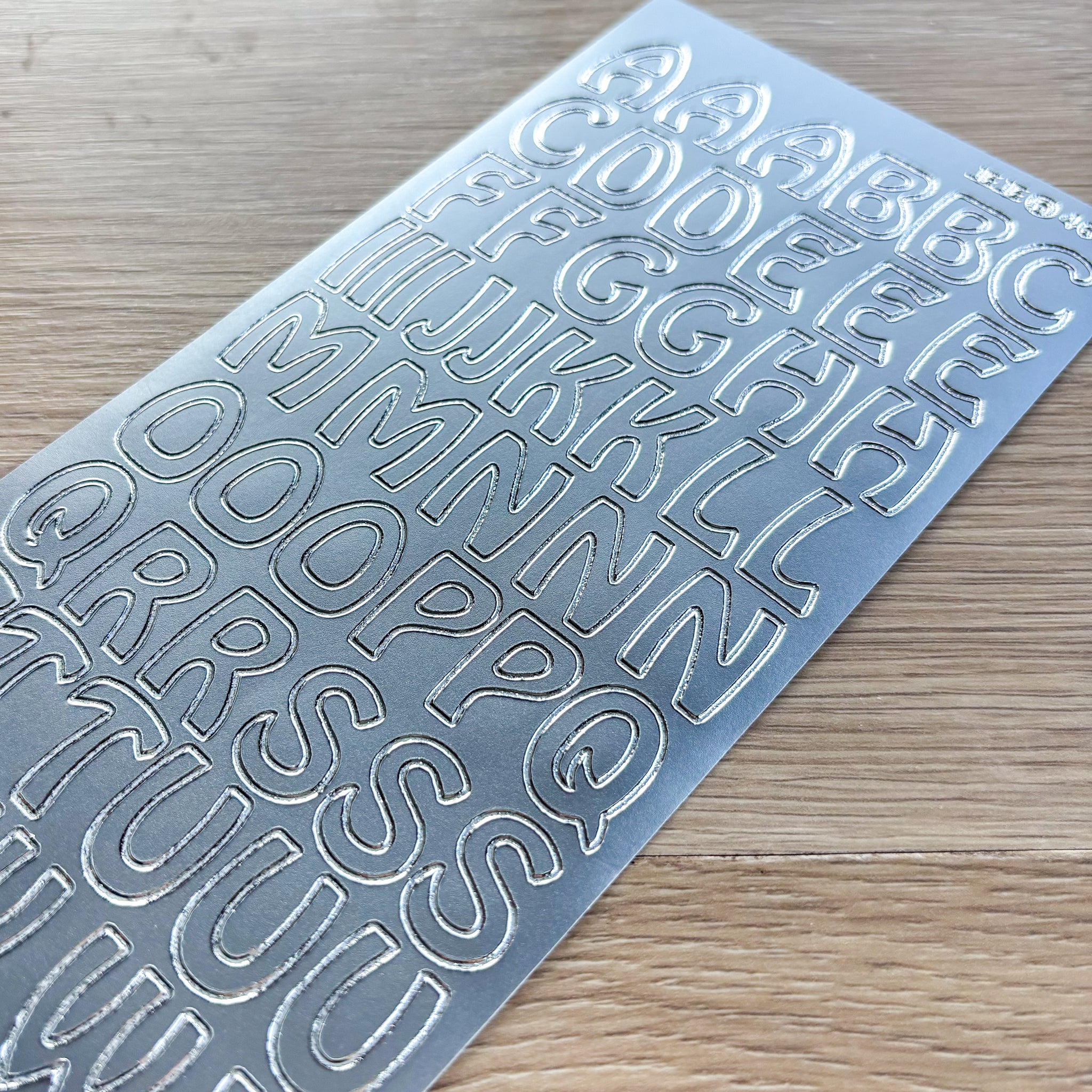 Silver Lettering Paper Peel Off Stickers - Large Alphabet Letters | Silver or Gold – Pretty In ...