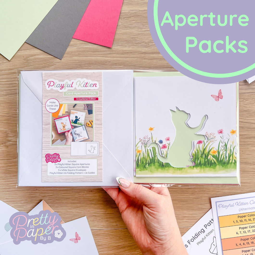 Kitten aperture card pack