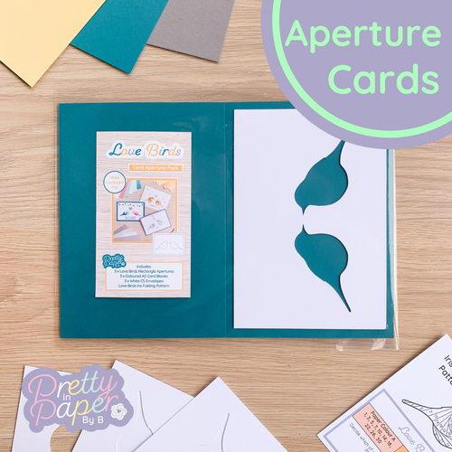 Love Birds Aperture Card Pack