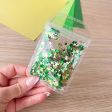Load image into Gallery viewer, Forest Green Maple Leaf Sequin Embellishments, 800 pcs (approx.) - Light Green, Emerald Green, Silver
