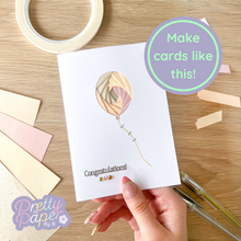 Load image into Gallery viewer, Make cards like this - Iris Folding Balloon card
