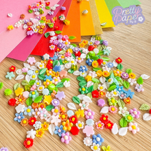 Load image into Gallery viewer, Mini Flower &amp; Leaf Craft Embellishments
