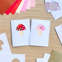 Load image into Gallery viewer, Mini Toadstool Card Making Kit | Iris Folding Craft Kit | Beginner
