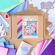 Load image into Gallery viewer, Over the Rainbow Iris Folding Kit | Rainbow Card Making Kit | Craft Activity Kit
