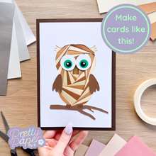 Load image into Gallery viewer, Iris Folding Owl Aperture Card Pack
