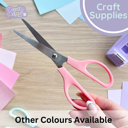 Paper craft scissors pastel